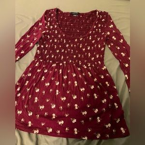 American Eagle long sleeve tunic shirt. Size XS.